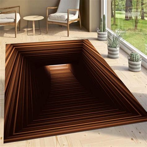 This Optical Illusion Stairs To Darkness Rug Makes It Look Like You ...