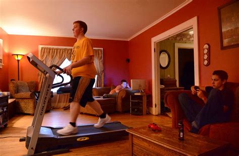 treadmill in living room