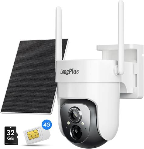 Amazon.com : LongPlus No WiFi Security Camera, 4G LTE Cellular Security ...