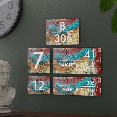Impasto House Number/Name Sign - Multiple Sizes Available – Housenama