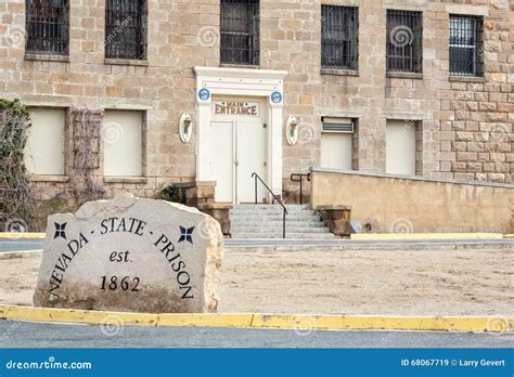 Main Entrance, Historic Nevada State Prison, Carson City Stock Image ...