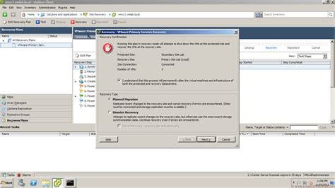 Image result for VMware Site Recovery Manager Interface