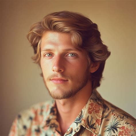 Feathered Hair Men 70s