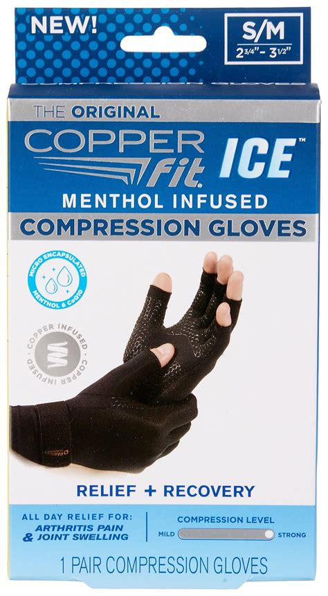Copper Fit Ice Compression Gloves Infused With Menthol And Coq10 ...