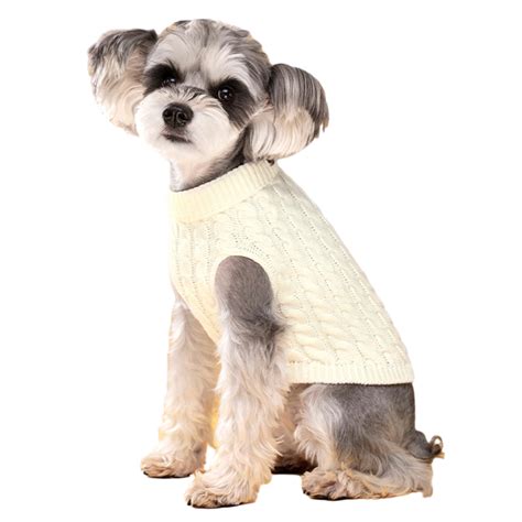 Small Dog Sweaters Knitted Pet Dog Sweater Winter Dog Clothes Warm Dog ...
