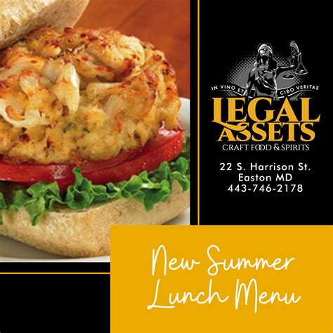 Legal Assets - Our new summer lunch menu is here! Check...