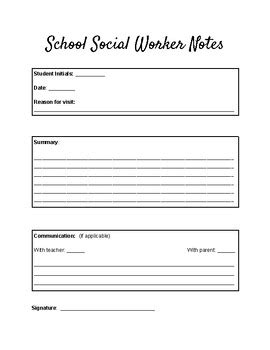 Community Support Worker Notes Examples 的图像结果