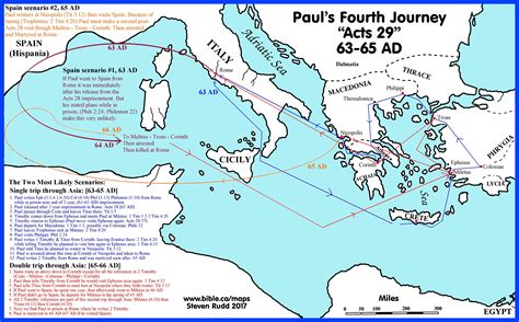 Printable Map Of Paul S Journeys - Printable Word Searches