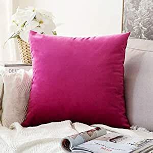 Buy Khooti Velvet 200 TC Cushion Cover Pack Of 1-8"X8"/20X20 Cm-Pink ...