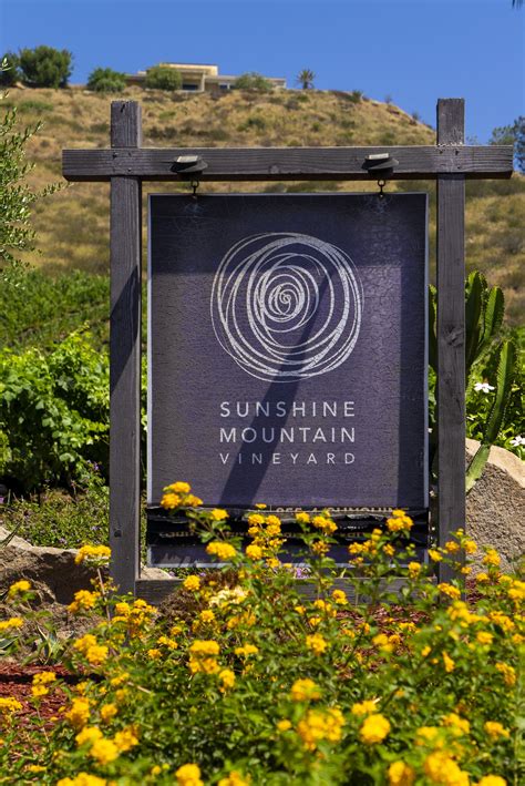 Sunshine Mountain Vineyard | Sunshine Mountain Winery, San Marcos ...