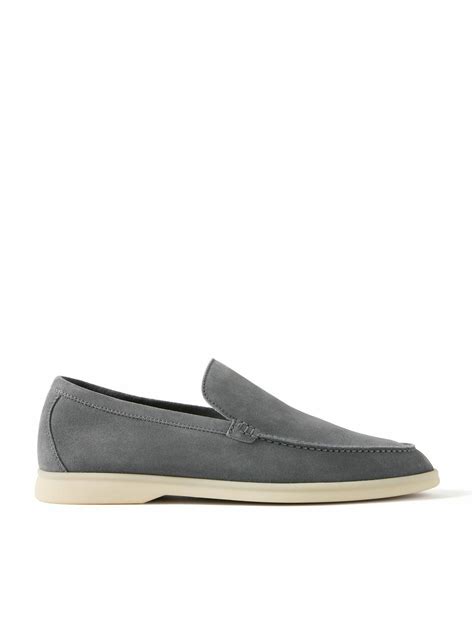 Loro Piana - Summer Walk Suede Loafers - Gray Loro Piana