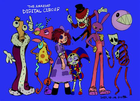 pomni, jax, ragatha, caine, kinger, and 3 more (the amazing digital ...