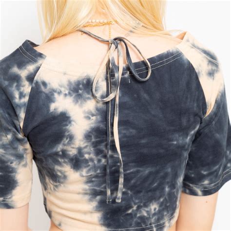 atmos pink Halter Neck Tie-dye T-shirt NAVY （アトモス ピンク ホルターネック タイダイ ティ ...