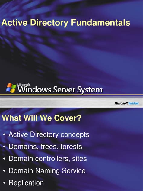 Active Directory Fundamentals 的图像结果