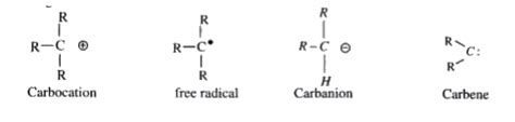 The products of bond breaking, shown below, are not stable, and cannot ...
