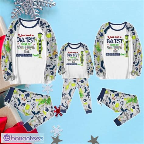 I Am 100 That Dallas Cowboys Fan Grinch Pajama Set - Banantees