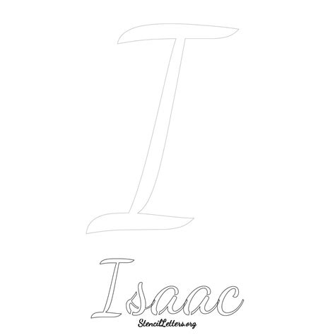 Isaac Free Printable Name Stencils with 6 Unique Typography Styles and ...