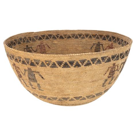 Antique Native American Indian Basket, Yokuts (California), 19th ...