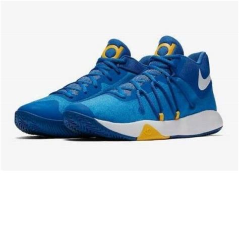 Nike Kevin Durant Trey 5v Basketball Shoes- 12.5 | Blue/Gold | Size: 12.5