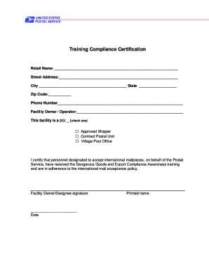 USPS Competitive Post Office Box Service Fees Notice - Blank Fillable ...