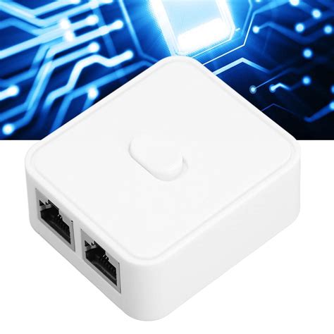 RJ45 Network Splitter Adapter, 2 in 1 Out 1 in 2 Out PoE Extender ...