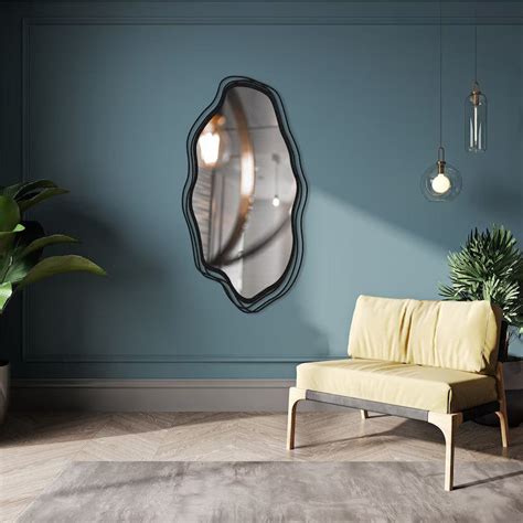 WaveForm Mirror Wood Wall Decor