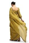 Buy Green Tissue, Silk Sequins Anahita Embroidered Saree With Running ...