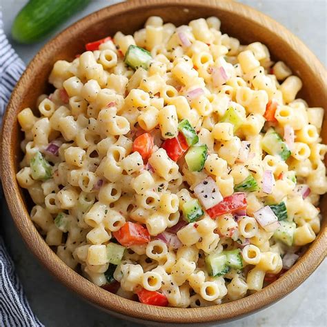 Classic Ditalini Pasta Salad Recipe - Perfect Summer Side - Tasty Gusto