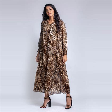 Leopard Printed Maxi Dress - Color Theory