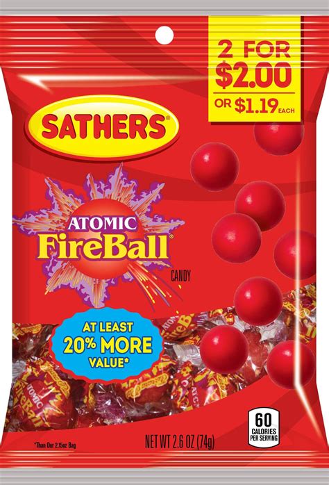 Sathers Atomic Fireball Hard Candy - Walmart.com