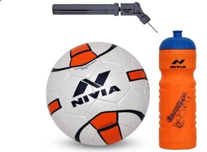 NIVIA Simbolo Football + Encounter 2.0 Sipper + Double action Pump Kit ...