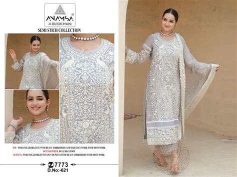 Anamsa 621 Georgette Embroidered Pakistani Salwar Kameez