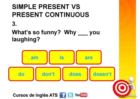 Present Simple vs Continuous 的图像结果