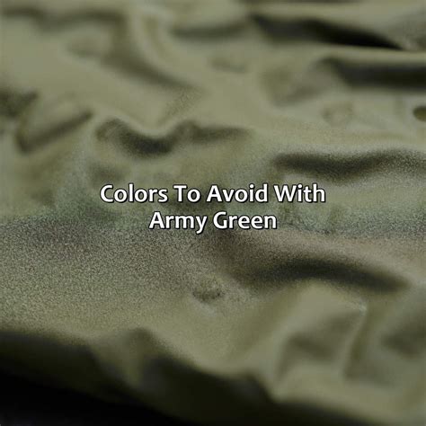 What Color Goes With Army Green - colorscombo.com