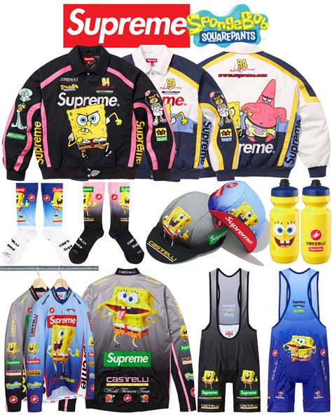 NickALive!: Supreme Unveils SpongeBob SquarePants Cyclewear Collection