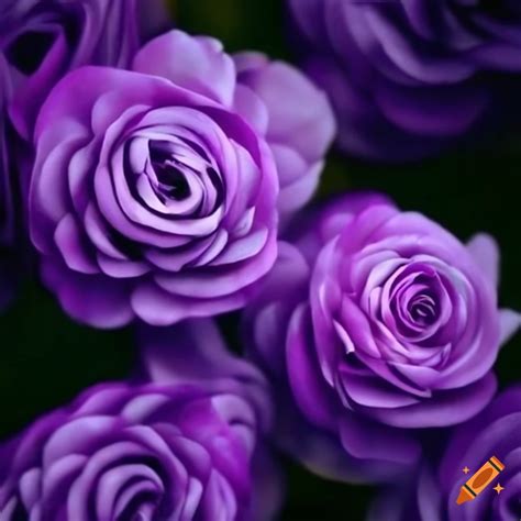 Beautiful flowers, purple colours on Craiyon