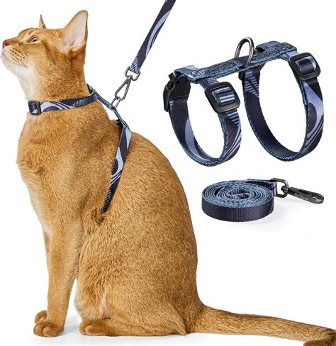 Cat Harness and Leash Set - Escape Proof Adjustable Cat Harness ...