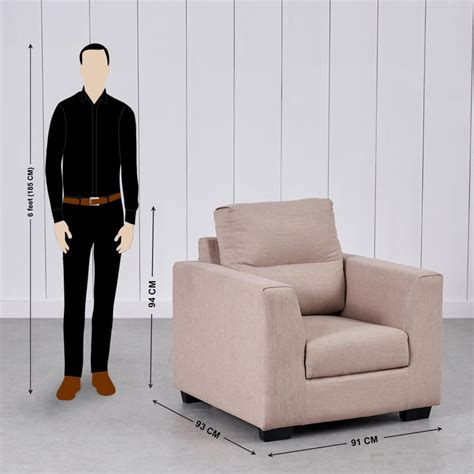 Buy Ellora Fabric 3+1+1 Seater Sofa Set - Beige from Home Centre at ...