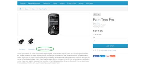 Opencart - Custom Tabs Pro