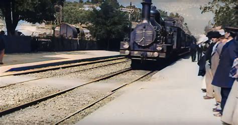 The Arrival of a Train: Restored and colourised version out on YouTube