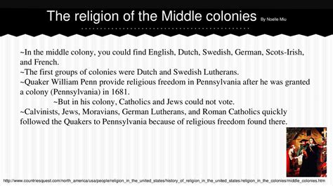 Middle Colonies Religion 的图像结果
