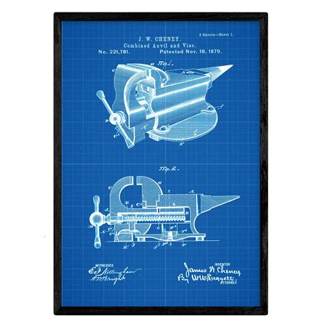 Nacnic Poster Patent Anvil Claw Sheet With Old Design Patent ...