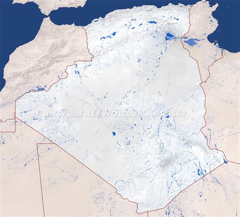 Algeria Physical Map
