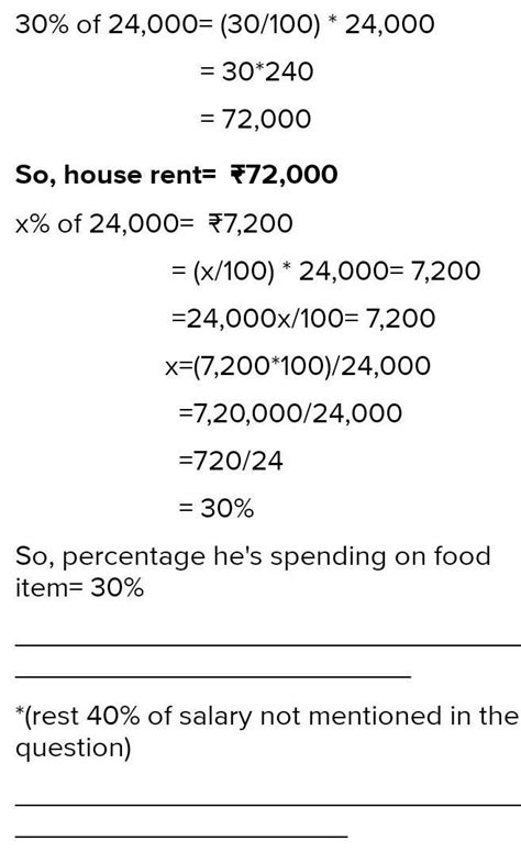 Manohar receive 24000 as his monthly salary if he is 30% of a house ...