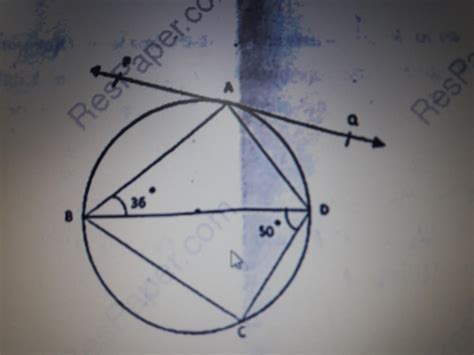 in the given figure pq is a tangent to the circle at a AND BD IS THE ...