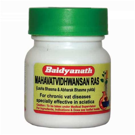 Buy BAIDYANATH ASLI AYURVED MAHAVAT VIDHWANSAN RAS 80 TABLETS ...