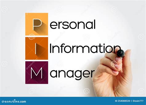 PIM Personal Information Manager - Type of Application Software that Functions As a Personal ...
