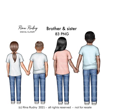Siblings Clipart