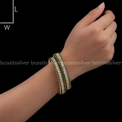 Gold Plated Manjal Bangle - 1744 - Size 2.5