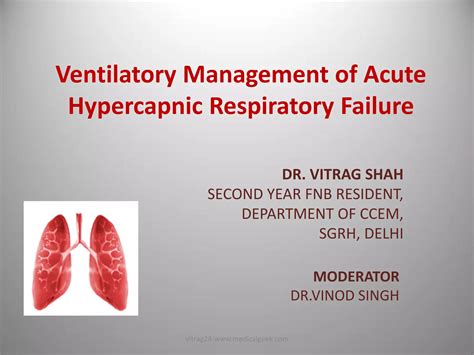 Ventilatory management of Acute Hypercapnic Respiratory Failure | PDF